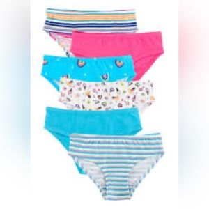 Wonder Nation Little Girl Hipster Underwear, 6 Pack 2T-3T NEW